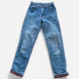 Vintage 90s. Double L L.L. Bean Lined Relaxed Jeans in Medium Blue